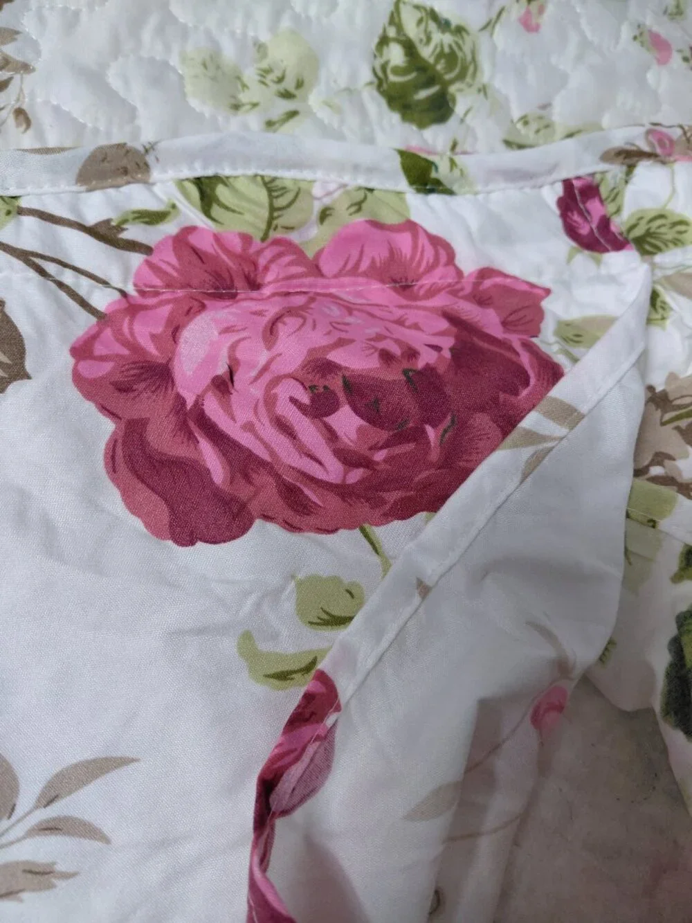 Glory Home Design 3 Piece , Monica Pink, Queen Size Quilted Coverlet Set